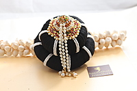Andal Kondai - Kempstones Hair Accessory for Bridal/Bharathanatyam & Andal Kondai - Kempstones Hair Accessory for Bridal/Bharathanatyam &