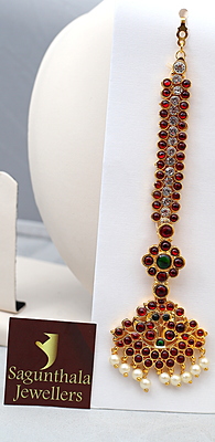 Temple Jewellery - Nethi Chutty/Maang Tikka for Bharathanatyam/Classical Performances/Bridal Temple Jewellery - Nethi Chutty/Maang Tikka for Bharathanatyam/Classical Performances/Bridal